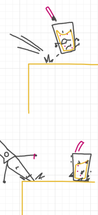 A panel from Running Duos, episode four of the Board Boards object show by Furretwalk/WalkingFurret.